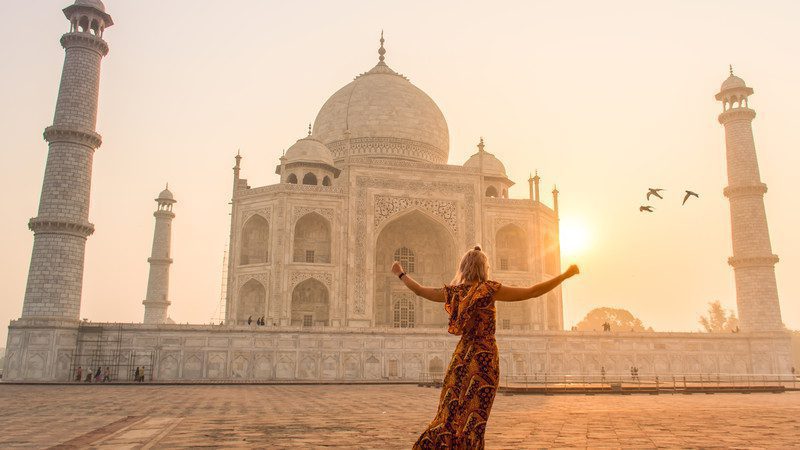 Intrepid Travel india taj mahal traveller sunrise