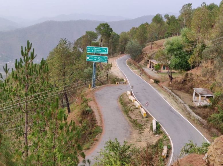 roads Binsar uttarakhand