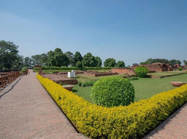 Garden and Walking Paths, Manjusri Mahavihara Bihar, Xplro