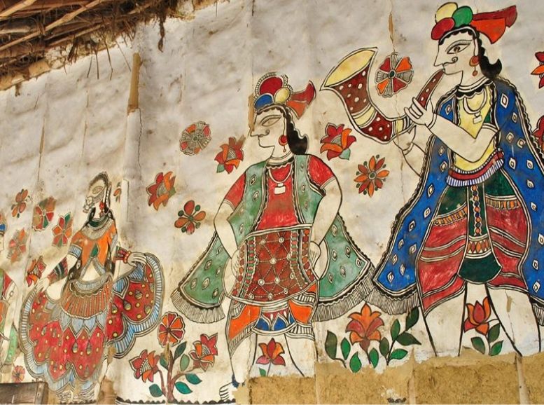 Paintings and Mural Art, Gaya Museum Bihar, Xplro