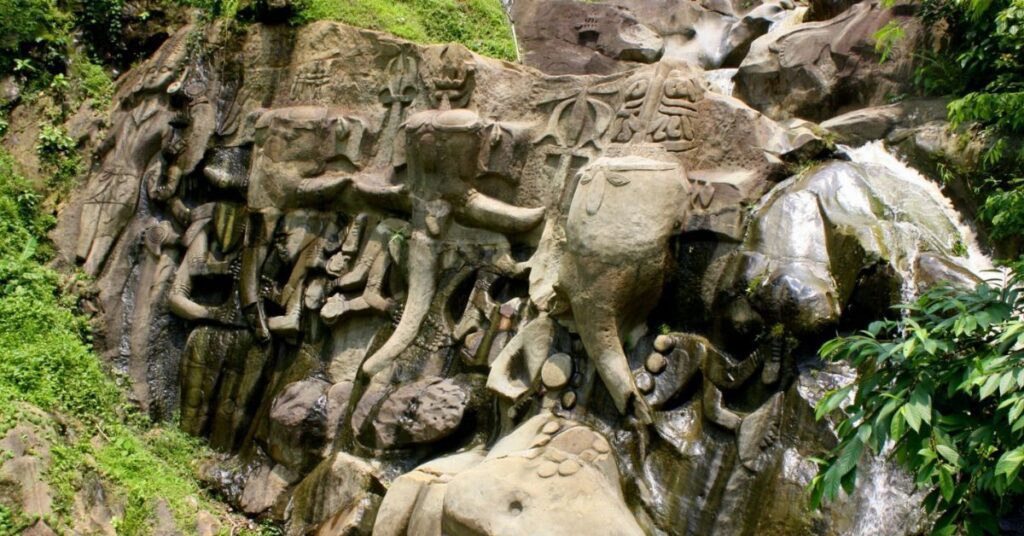 Giant Ganesha Sculpture Unakoti, Xplro