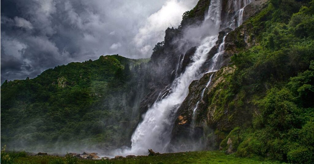 Sparkling Waterfalls at gorichen peak arunachal pradesh, Xplro