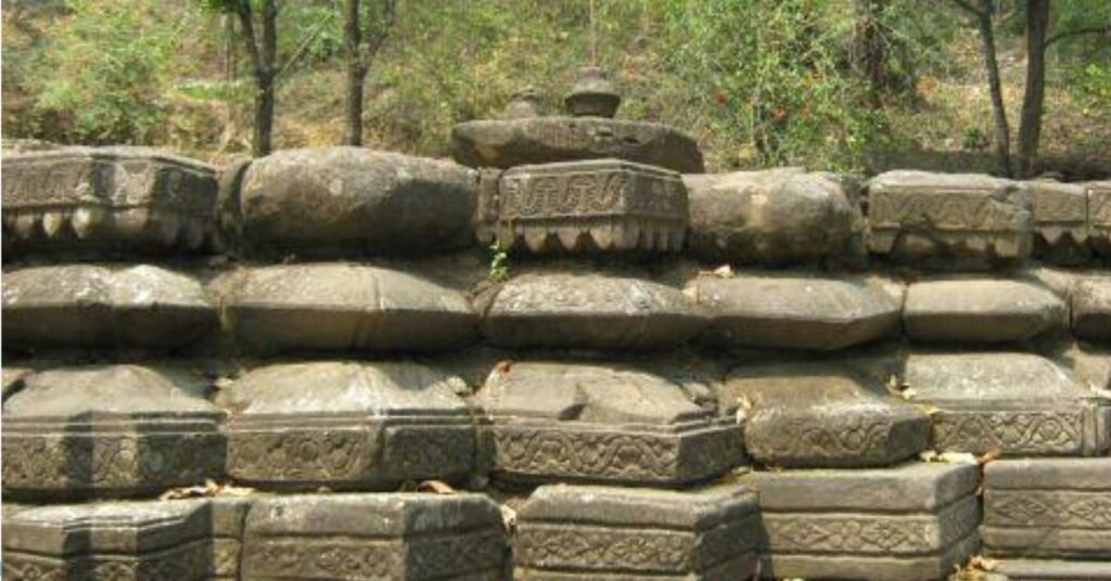 Carved Sculptures Malinithan Temple, Arunachal Pradesh, Xplro