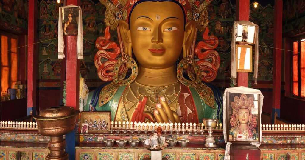 Maitreya Buddha Statue, Thiksey Monastery, Ladakh, Xplro