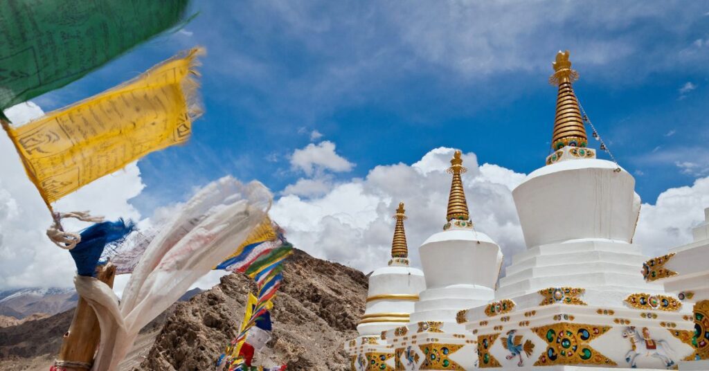 Chortens and Stupas, Thiksey Monastery, Ladakh, Xplro