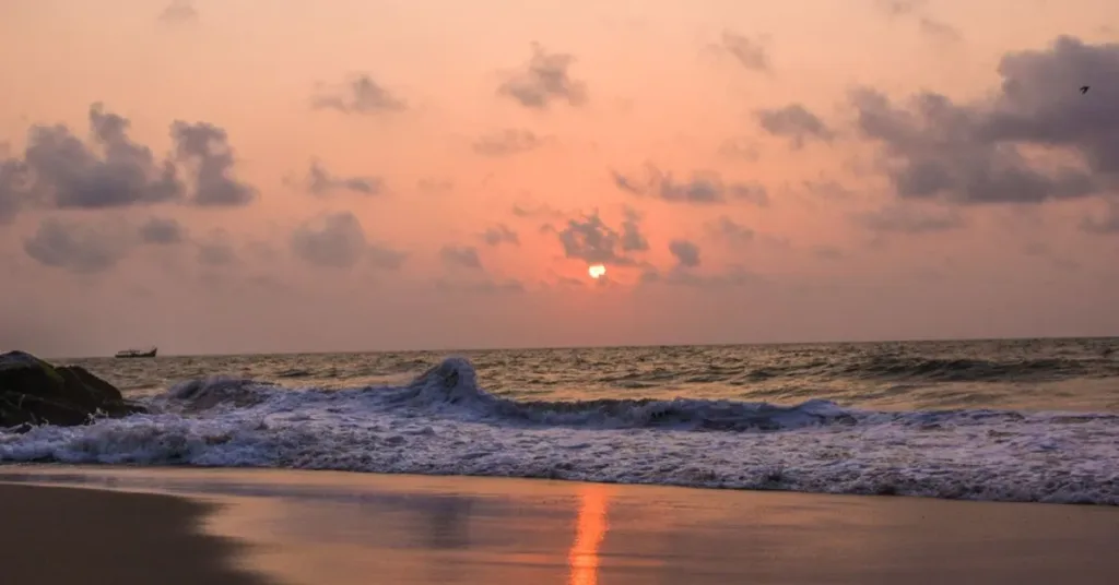 Sunrise and Sunset Views, Serenity Beach, Puducherry, Xplro