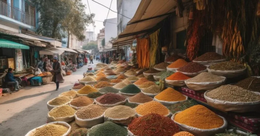 Fresh Produce and Spices, Goubert Market, Puducherry, Xplro