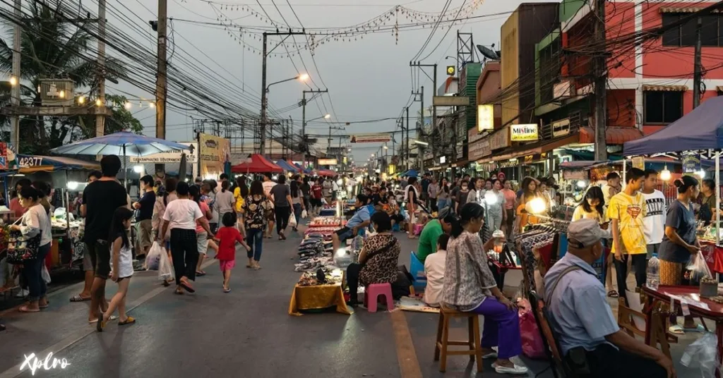 local market in thailand