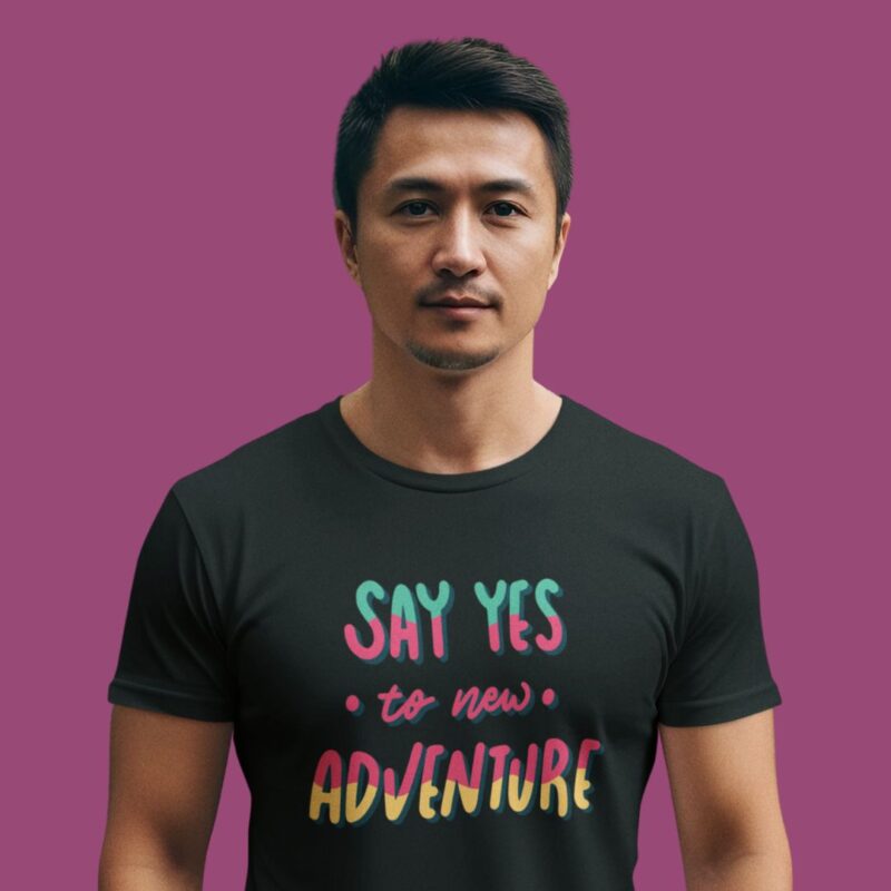 Say Yes to New Adventure Men Classic Crew T-Shirt