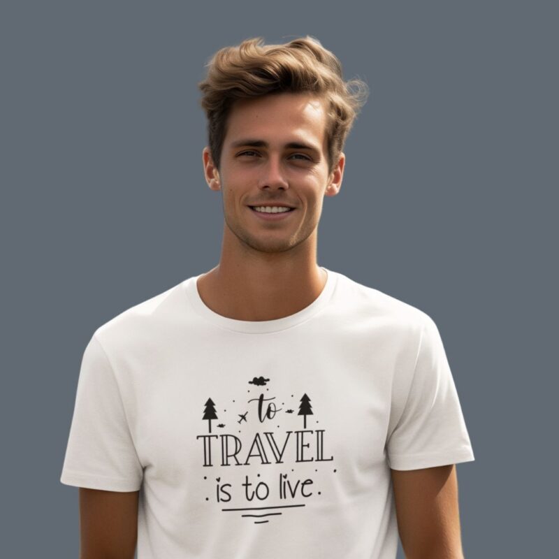 To Travel is to Live Men Classic Crew T-Shirt