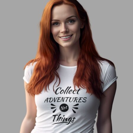 Collect Adventures, Not Things - Women’s Classic Crew T-Shirt