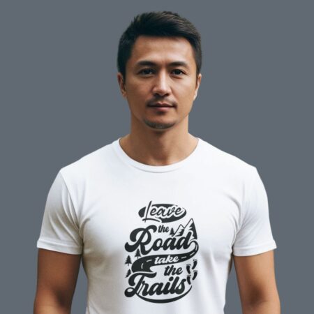 Leave the Road, Take the Trails – Men’s Classic Crew T-Shirt