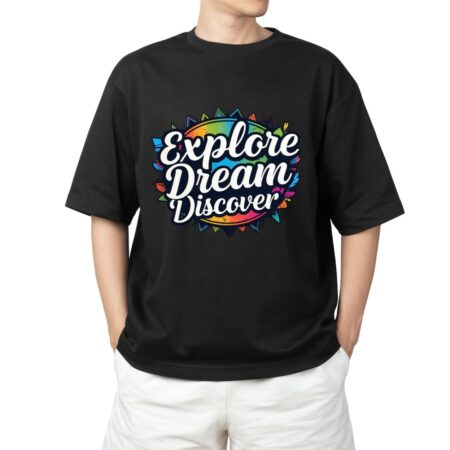 Explore – Dream – Discover Men’s Oversized T-Shirt