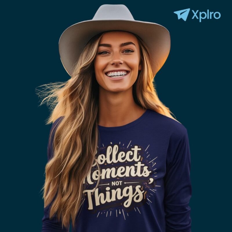 Collect Moments, Not Things – Women Long Sleeve T-Shirt