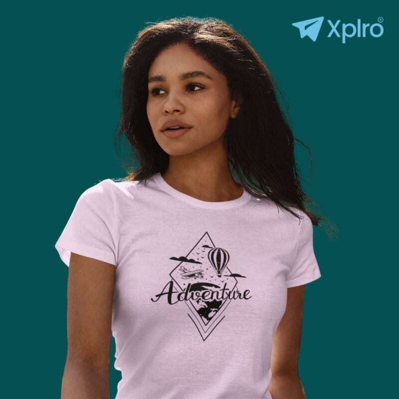 Adventure Simplistic Women Classic Crew T-Shirt