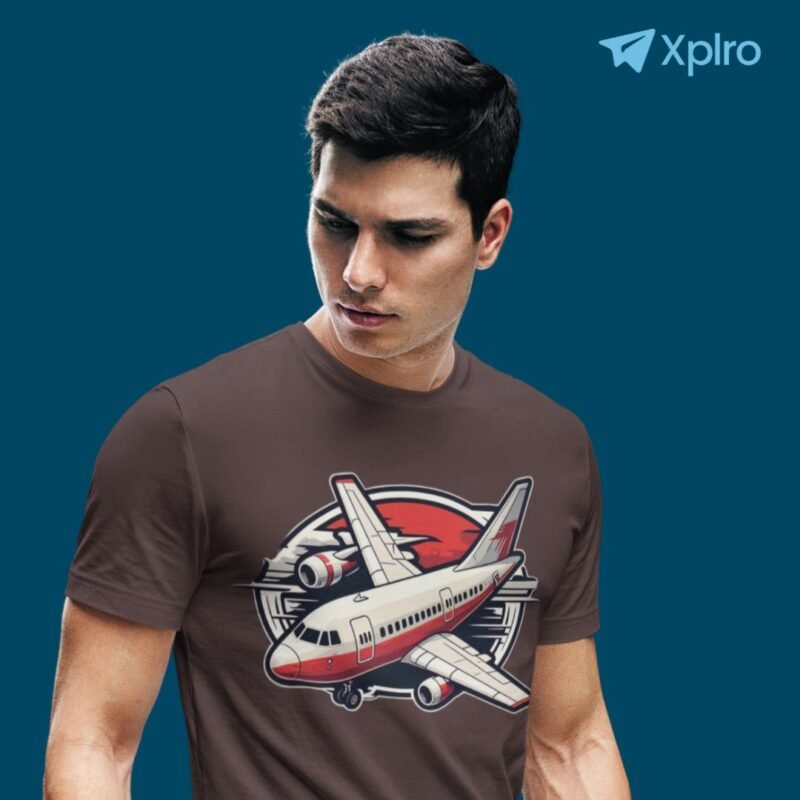 Airplane-Transportation-Classic-Crew-T-Shirt