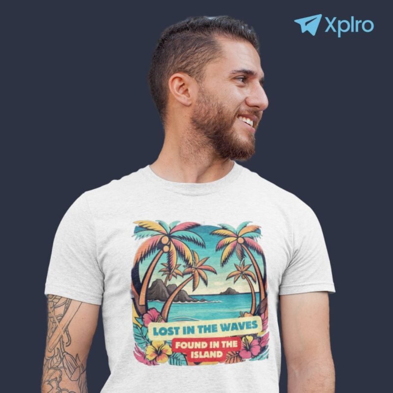 Island Beach Quote Men Classic Crew T-Shirt