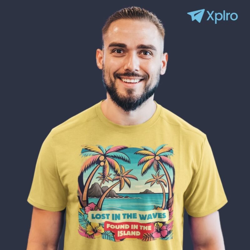 Island Beach Quote Men Classic Crew T-Shirt