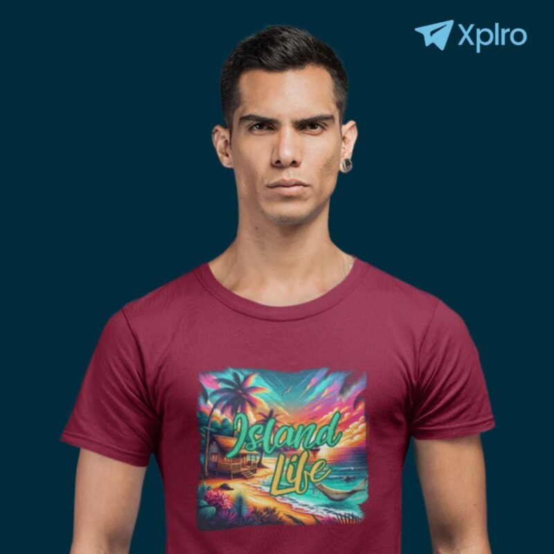 Island Gateways Men Classic Crew T-Shirt