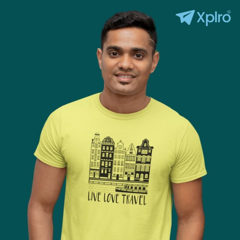 Live Love Travel Men Classic Crew T-Shirt