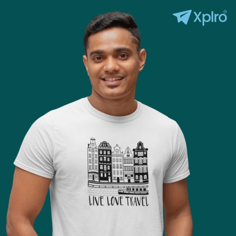 Live Love Travel Men Classic Crew T-Shirt