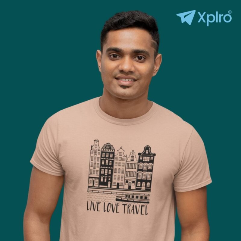 Live Love Travel Men Classic Crew T-Shirt