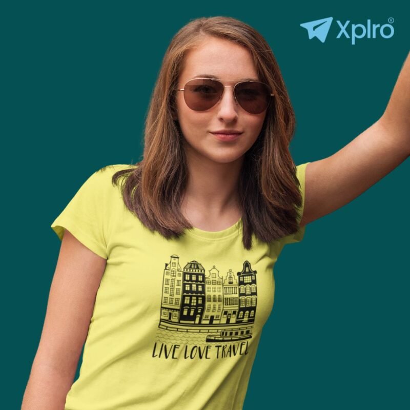 Live Love Travel Women Classic Crew T-Shirt