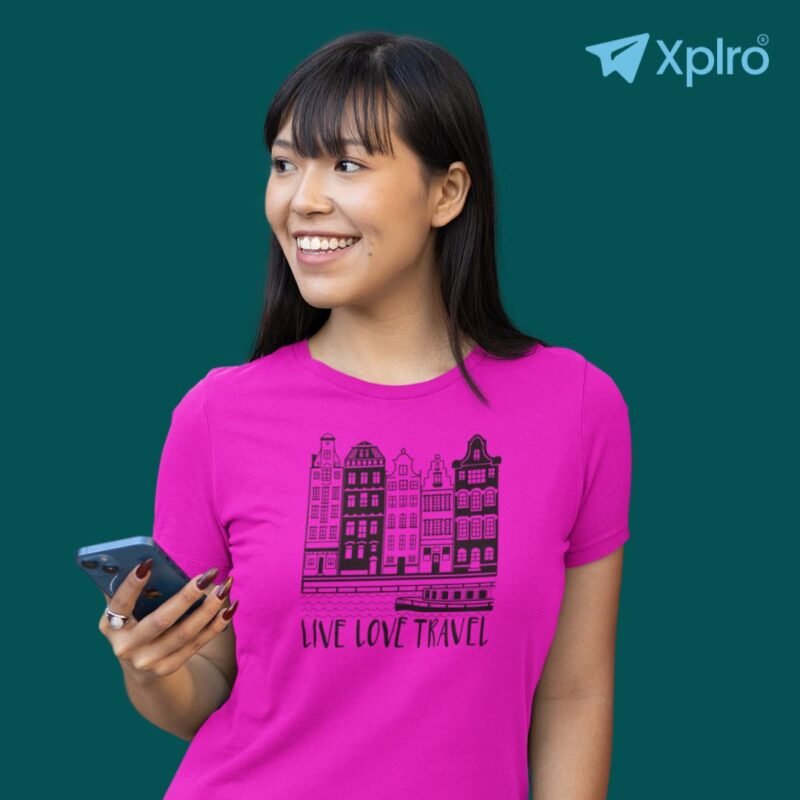 Live Love Travel Women Classic Crew T-Shirt