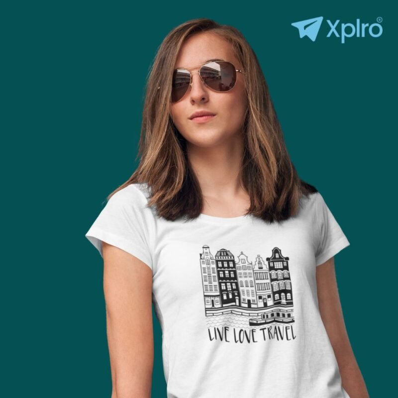 Live Love Travel Women Classic Crew T-Shirt