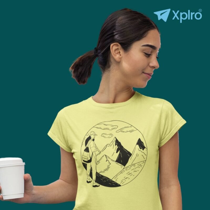 Mountain Explorer Girl Women Classic Crew T-Shirt
