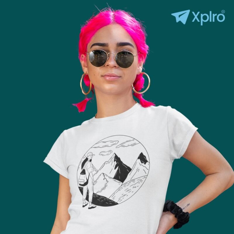 Mountain Explorer Girl Women Classic Crew T-Shirt