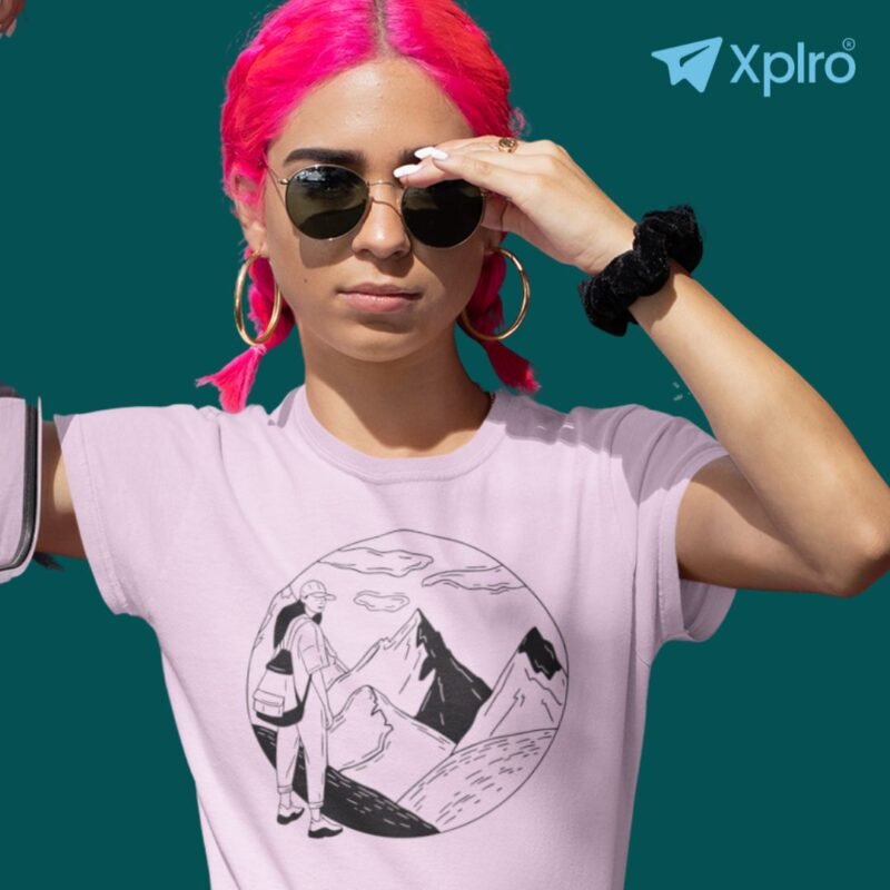 Mountain Explorer Girl Women Classic Crew T-Shirt