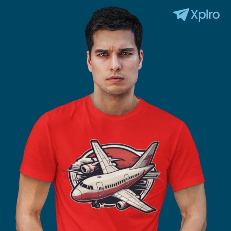 Airplane-Transportation-Classic-Crew-T-Shirt
