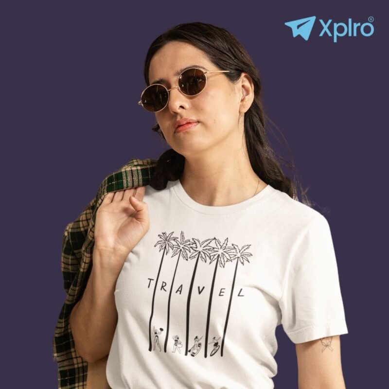 Beach Girl Travel Women Classic Crew T-Shirt