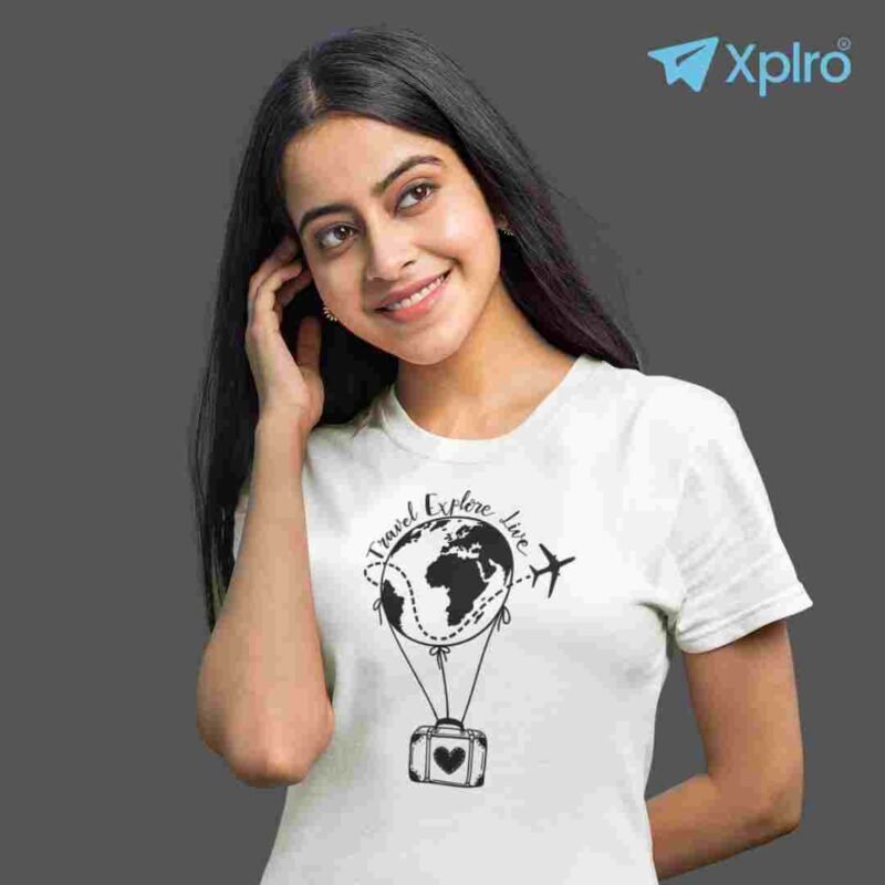 Travel Explore Live Women Classic Crew T-Shirt