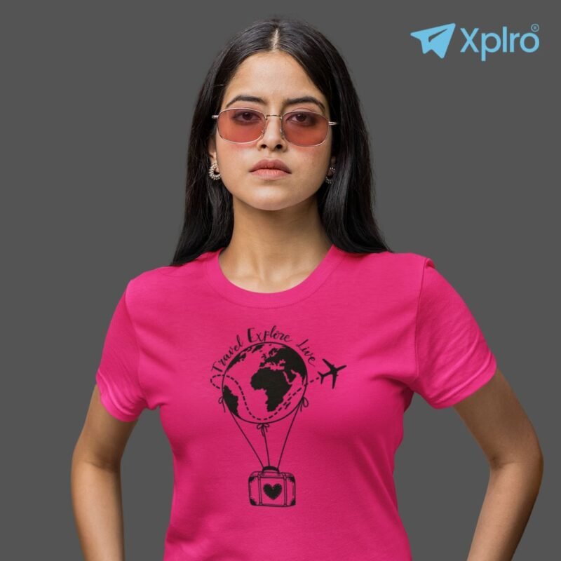 Travel Explore Live Women Classic Crew T-Shirt
