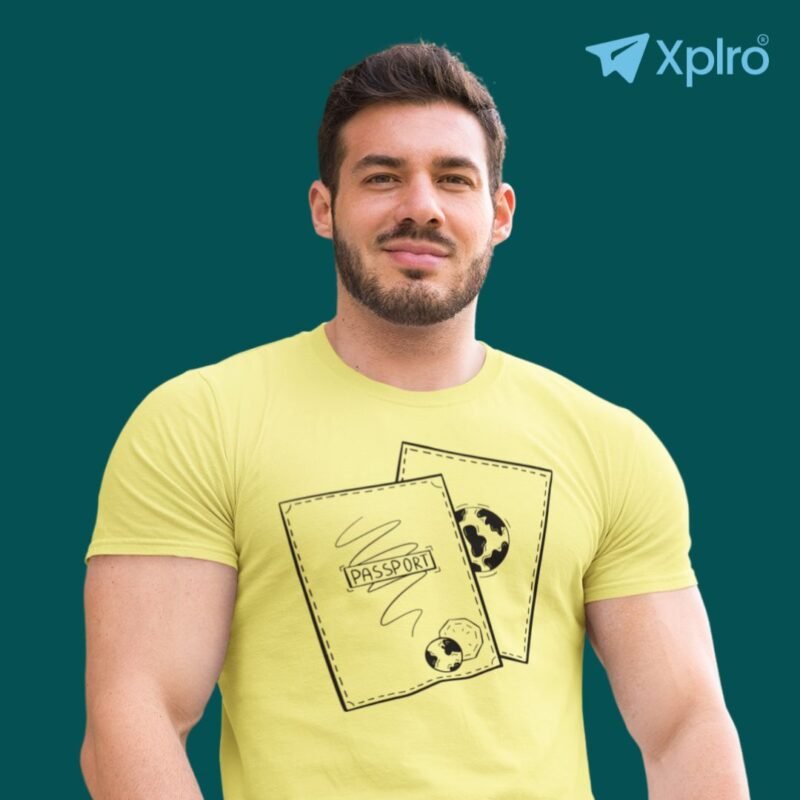 Travel Passport Men Classic Crew T-Shirt
