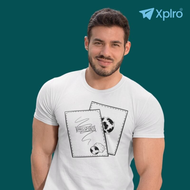 Travel Passport Men Classic Crew T-Shirt