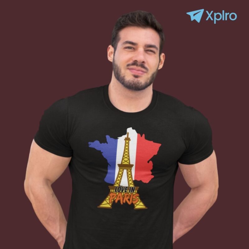 World Landmark Love in Paris Men Classic Crew T-Shirt