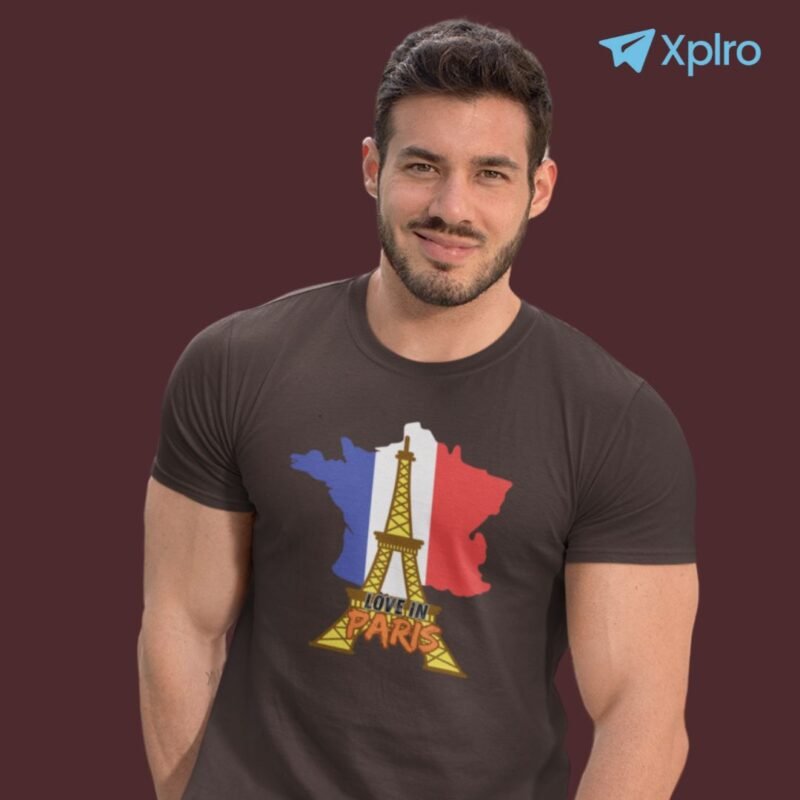World Landmark Love in Paris Men Classic Crew T-Shirt