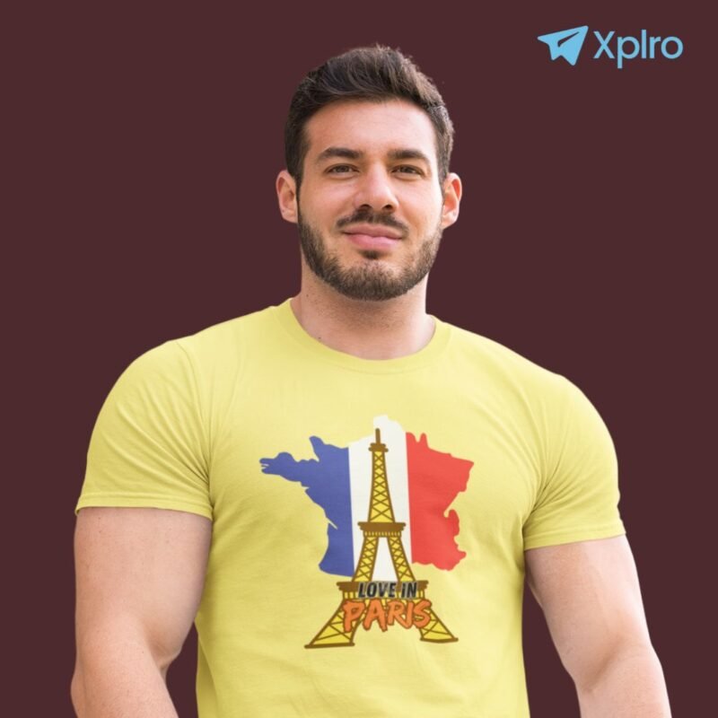World Landmark Love in Paris Men Classic Crew T-Shirt