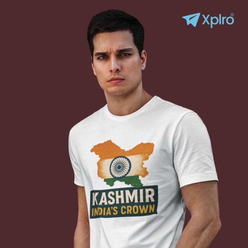 Kashmir India’s Crown Men Classic Crew T-Shirt