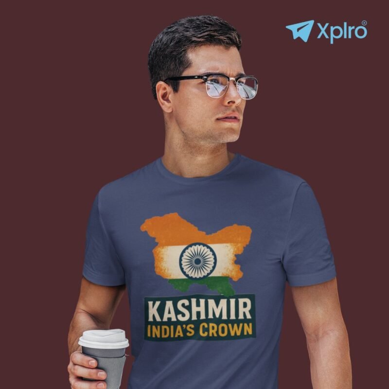 Kashmir India’s Crown Men Classic Crew T-Shirt