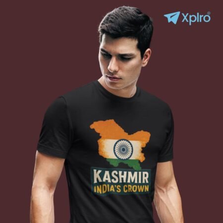 Kashmir India’s Crown Men Classic Crew T-Shirt