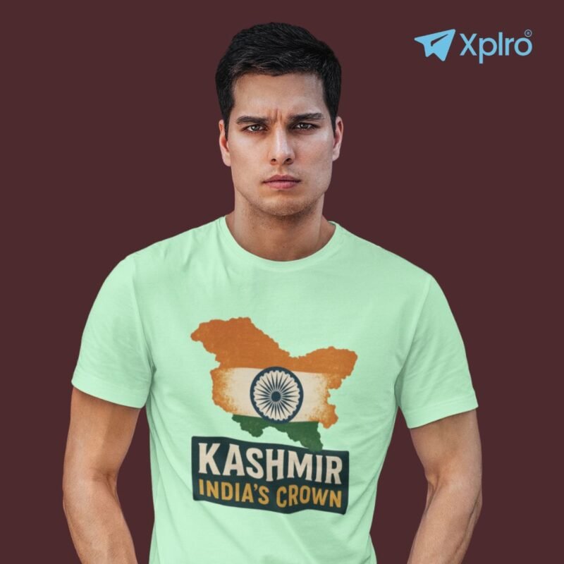 Kashmir India’s Crown Men Classic Crew T-Shirt