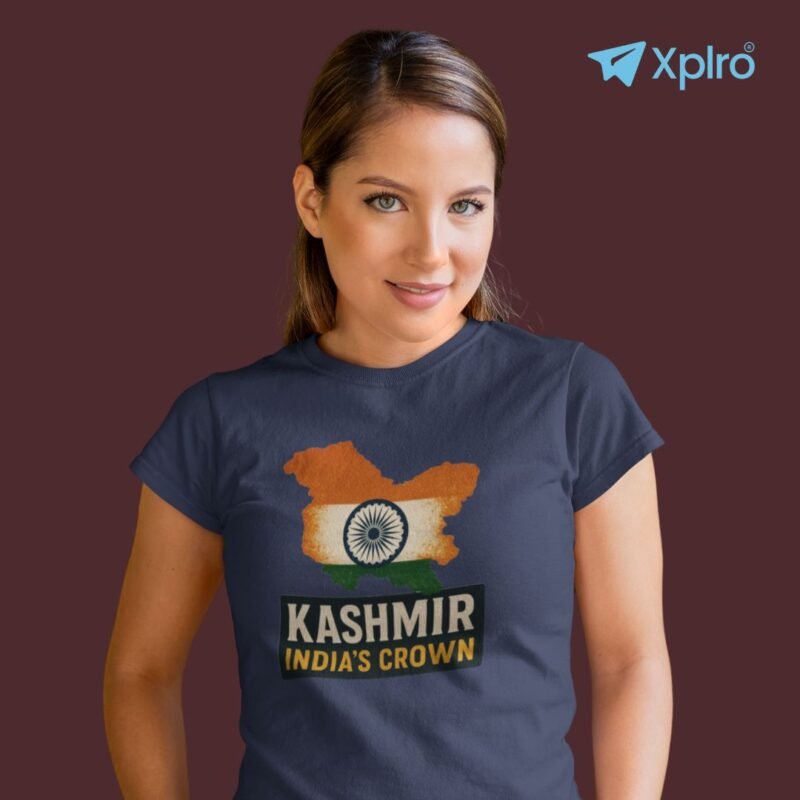 Kashmir India’s Crown Women Classic Crew T-Shirt