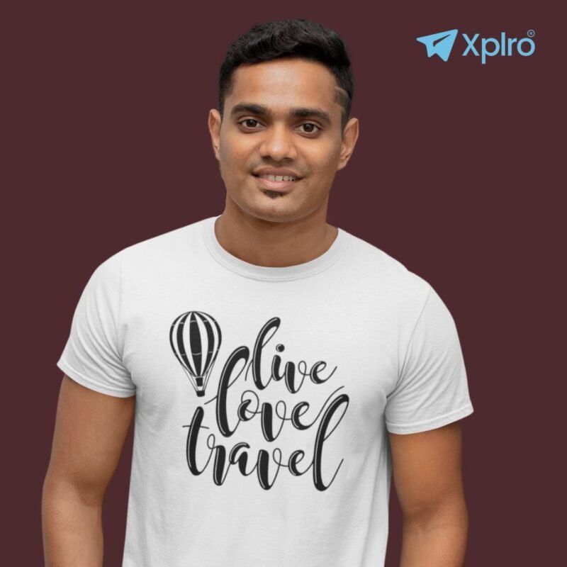 Live Love Travel Men Classic Crew T-Shirt