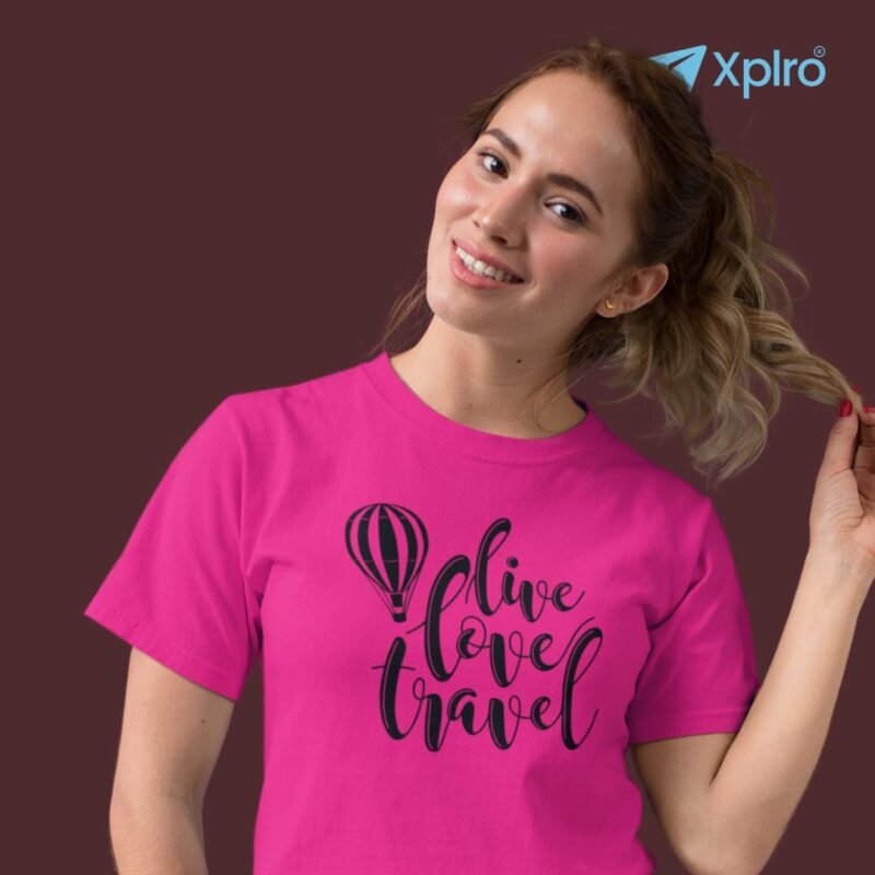 Live Love Travel Women Classic Crew T-Shirt