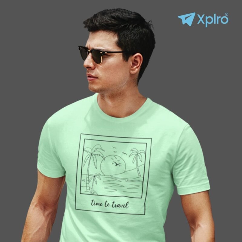 Time To Travel – Men’s Classic Crew T-Shirt