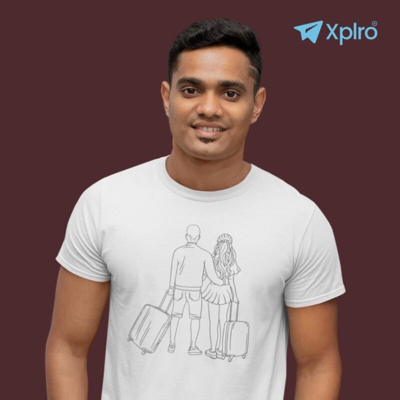 Travel couples Classic crew T-Shirt (2)